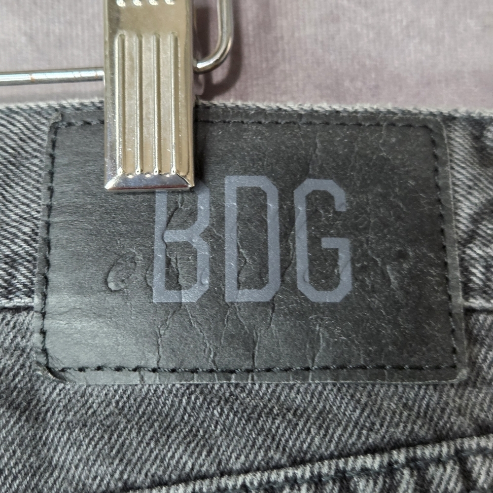 BDG Jeans Modern Boyfriend Women’s Denim Size 32/30 Black Straight Leg Jeans - Picture 6 of 11